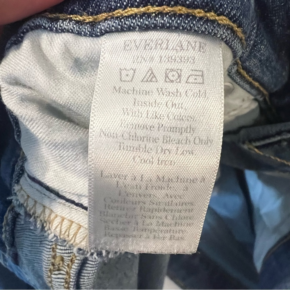 Everlane The Way High Skinny Jeans organic Cotton Women's Blue Jeans size: 31 R - Picture 13 of 14